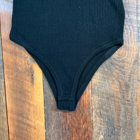 Intimately By Free People Black Knit Turtleneck LS Bodysuit Women’s Size S - Picture 2 of 7